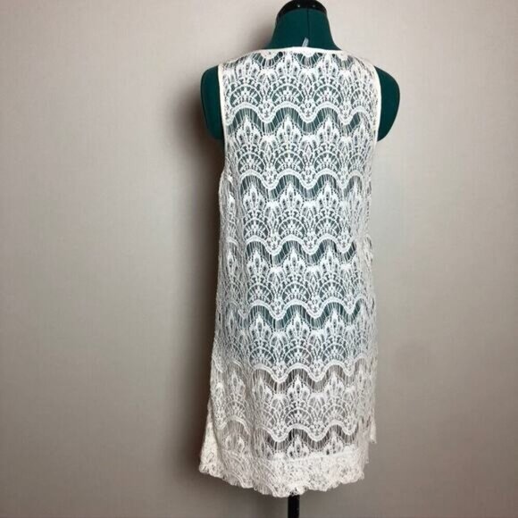 Ripcurl White‎ Crochet Swimsuit Coverup Dress - Size Medium - Picture 4 of 8